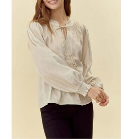 Goldie Metallic Top
