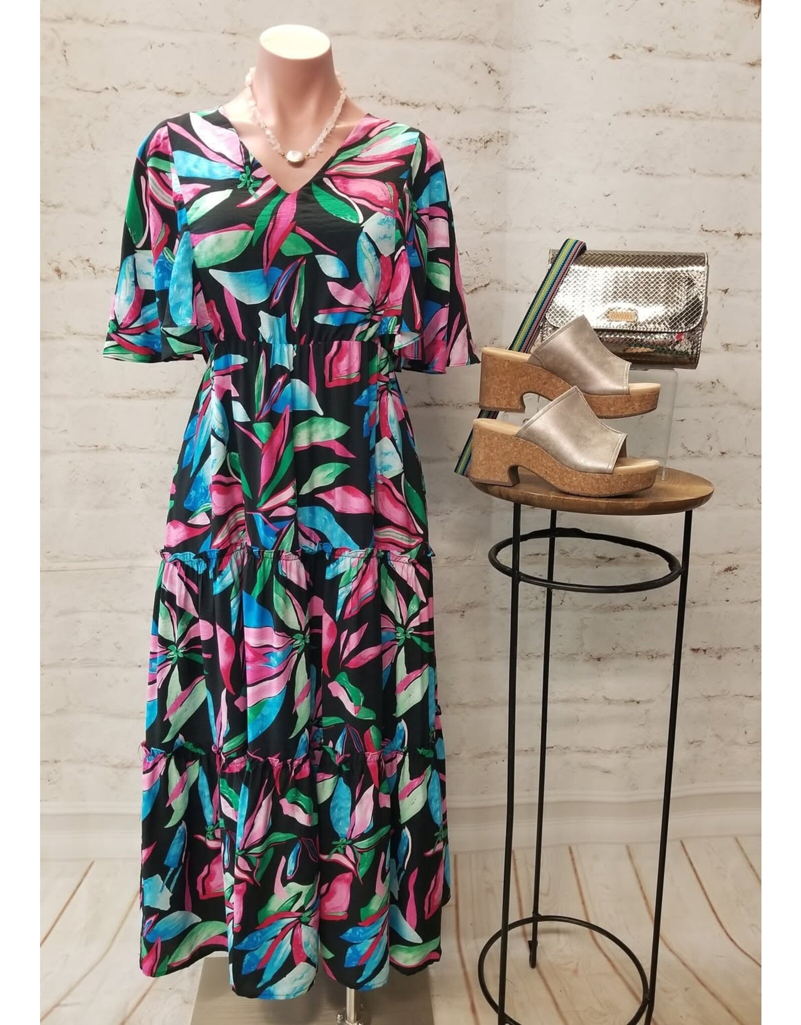 Rebecca Black Tiered Dress