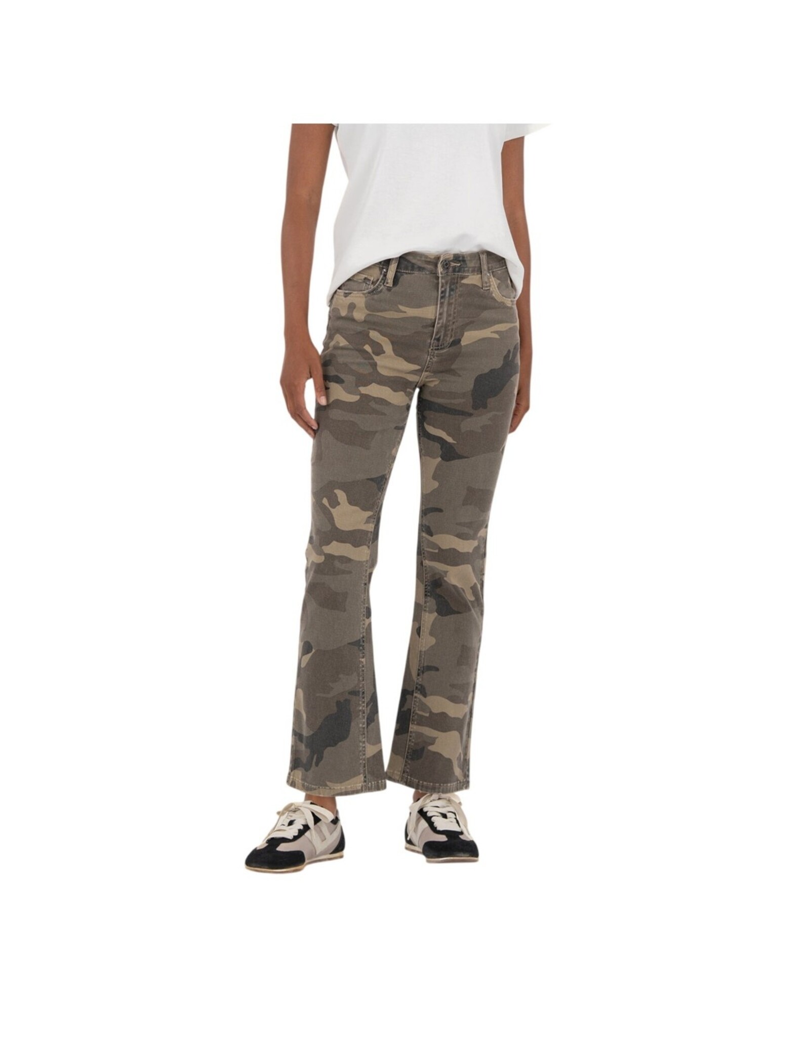 Kut from the Kloth / STS Blue KUT Kelsey High Rise Ankle Flare - Olive