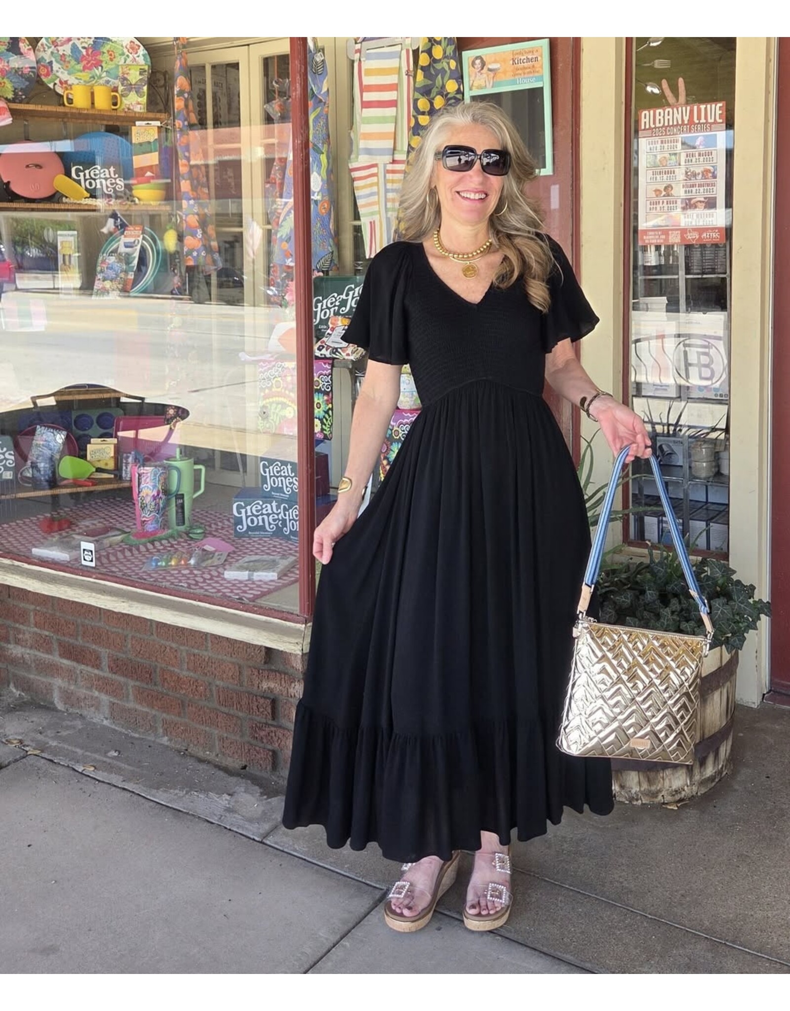 Ryleigh Smocked Midi Dress