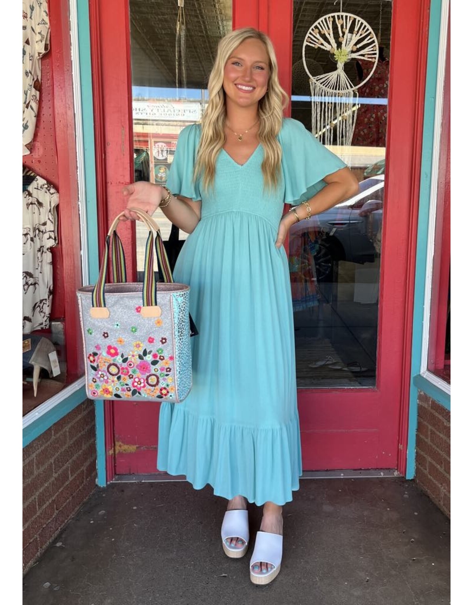 Ryleigh Smocked Midi Dress