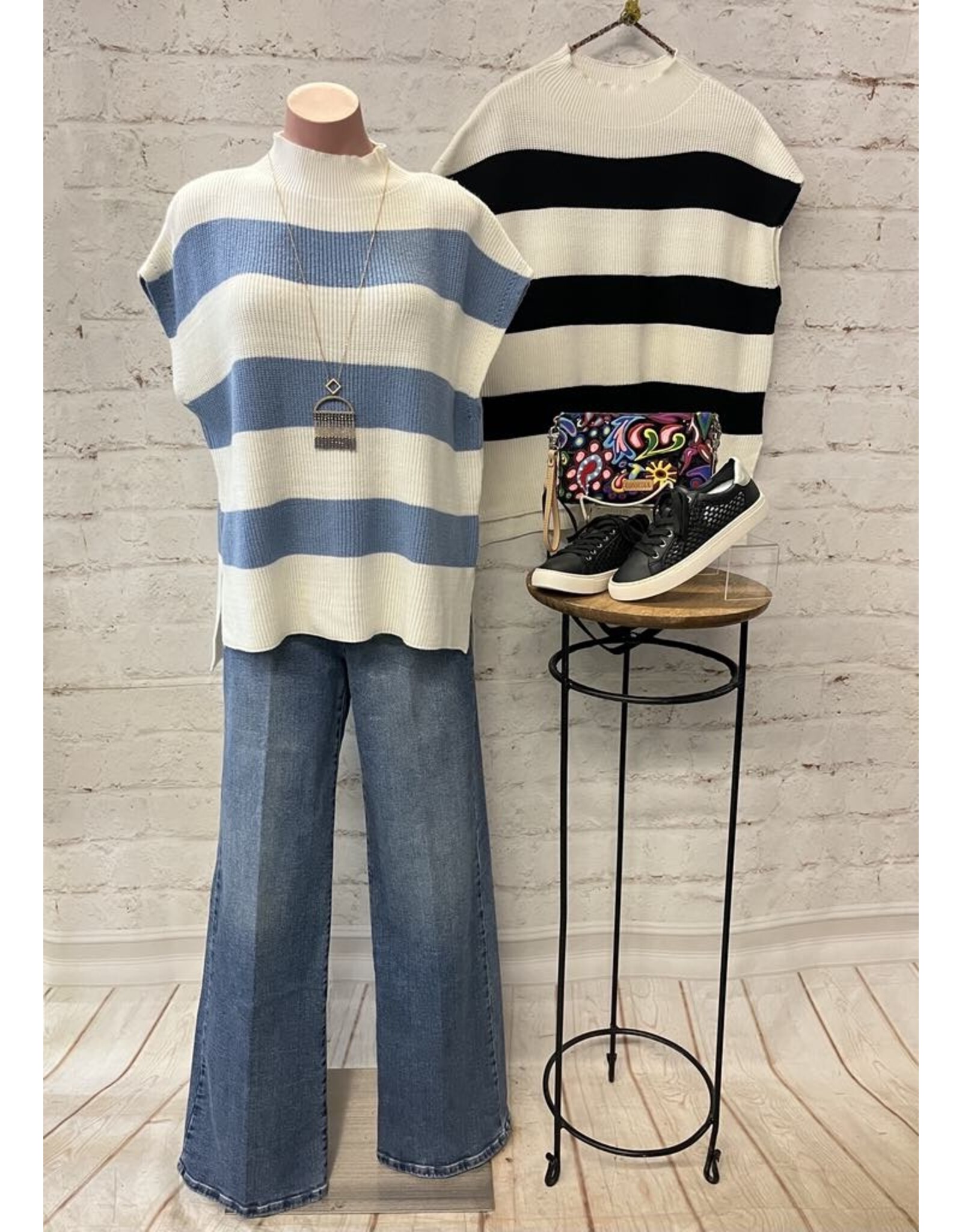 Rowan Striped Knit Pullover