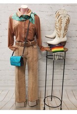 Leather Lux Pearl Snap Shirt