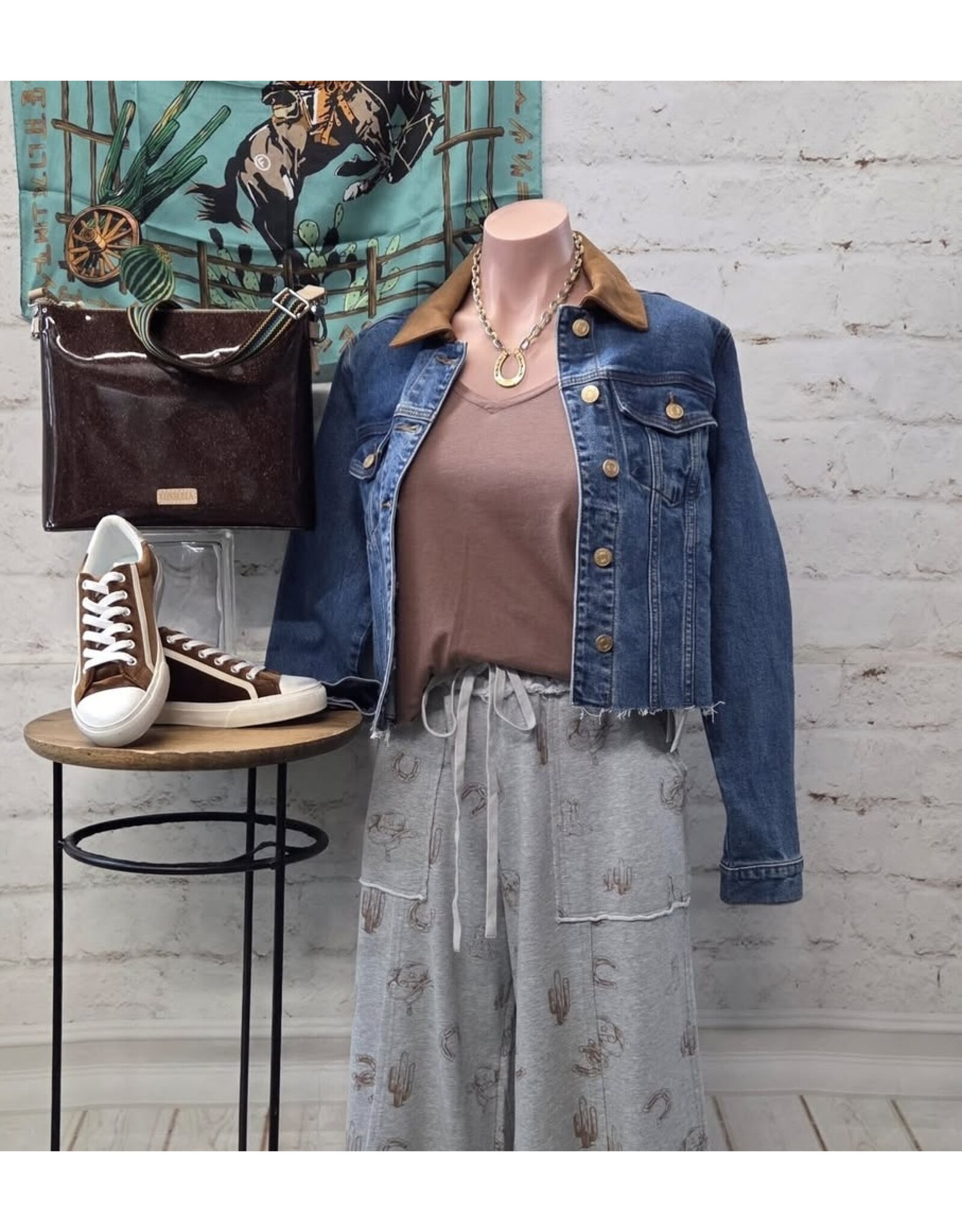 Kut from the Kloth / STS Blue KUT Kerry Cropped Jacket Contrast Collar - Affined