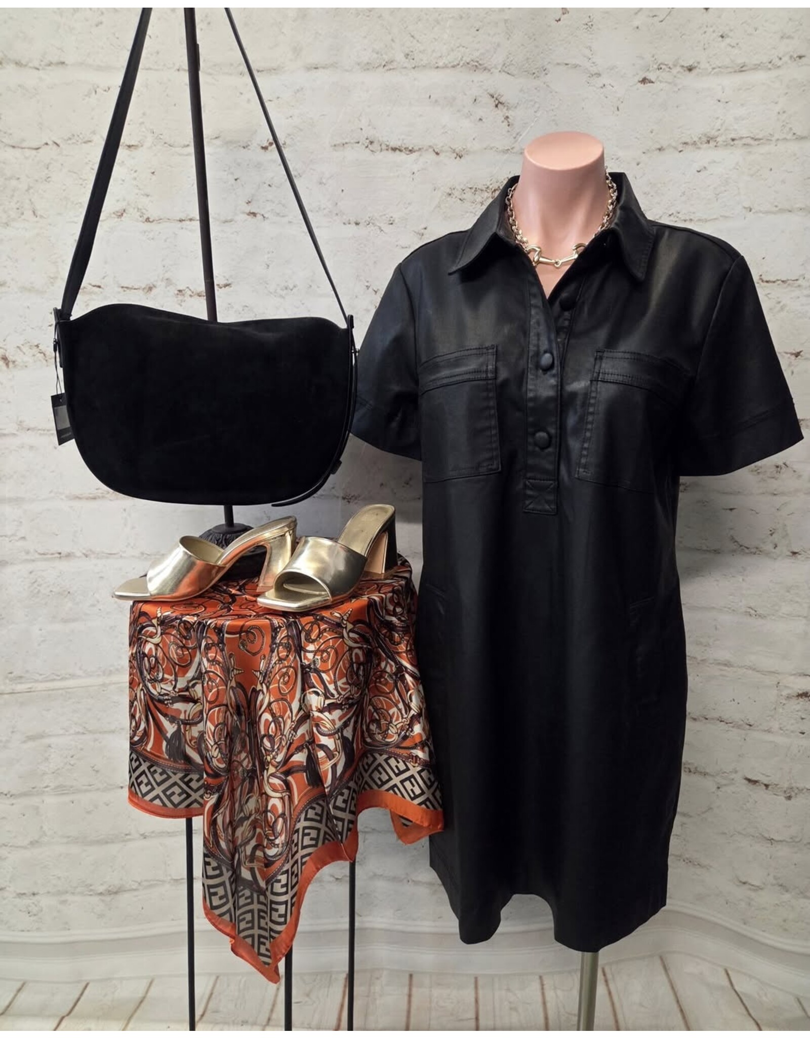 Kut from the Kloth / STS Blue KUT Tatiana Dress with Placket and Pockets