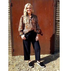 Alisha Leopard V-Neck Top