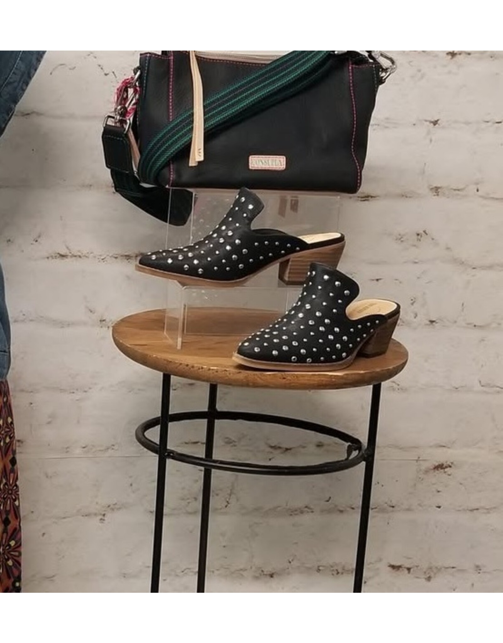 Cara Studded Mule Black