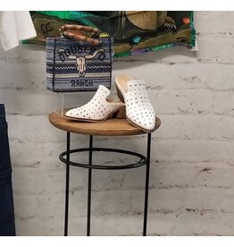 Cara Studded Mule White