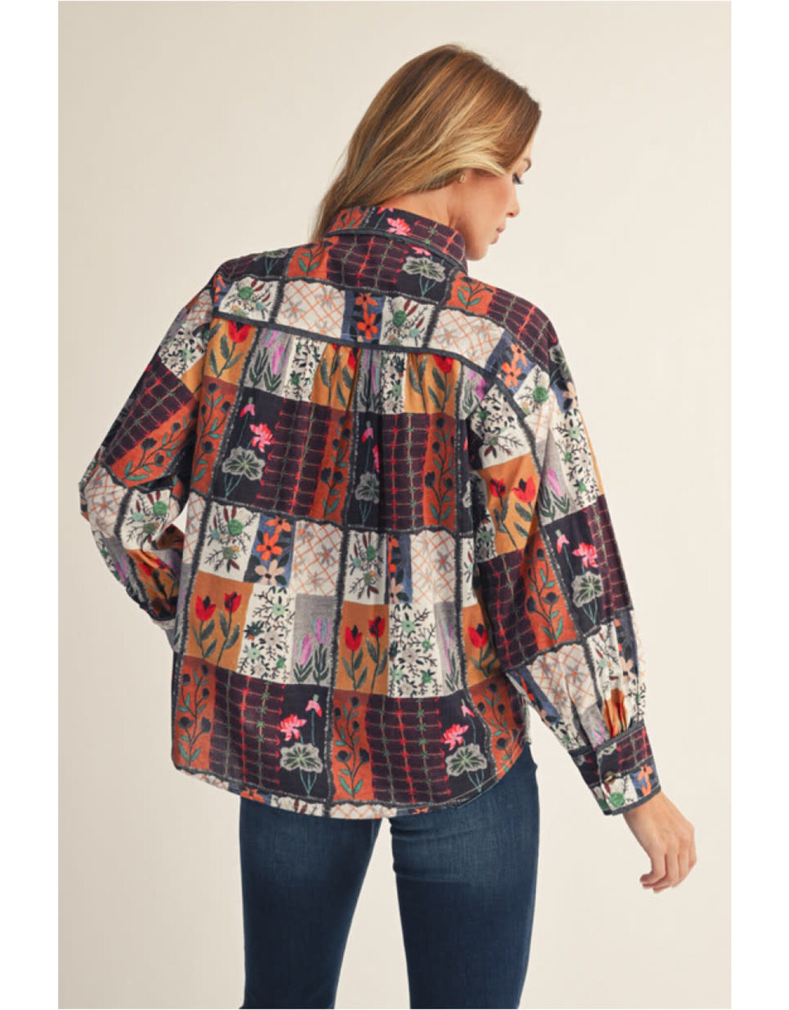 Fiona Faux Patchwork Shirt
