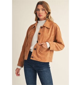 Susie Suede Camel Jacket