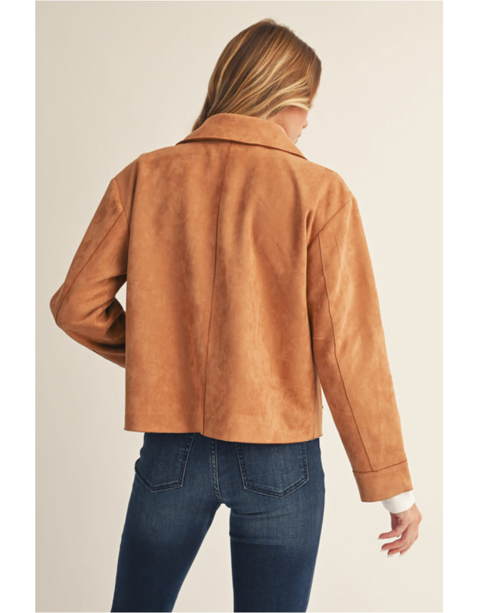 Susie Suede Camel Jacket