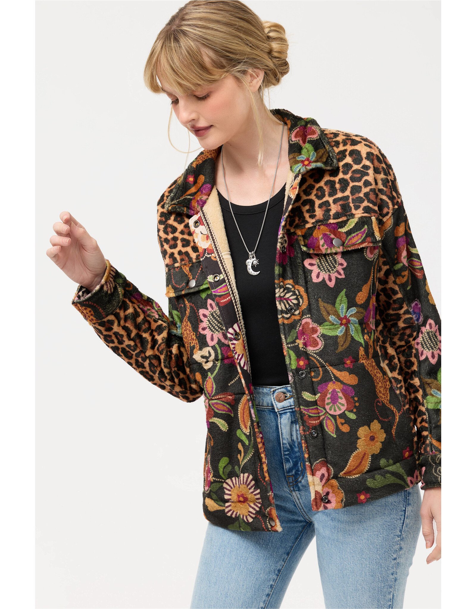 Johnny Was Johnny Was Amelie Sherpa Trucker Jacket - Maxima