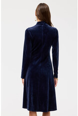 Johnny Was Johnny Was Stretch Velvet Mock Neck Dress - Corinthe - Midnight