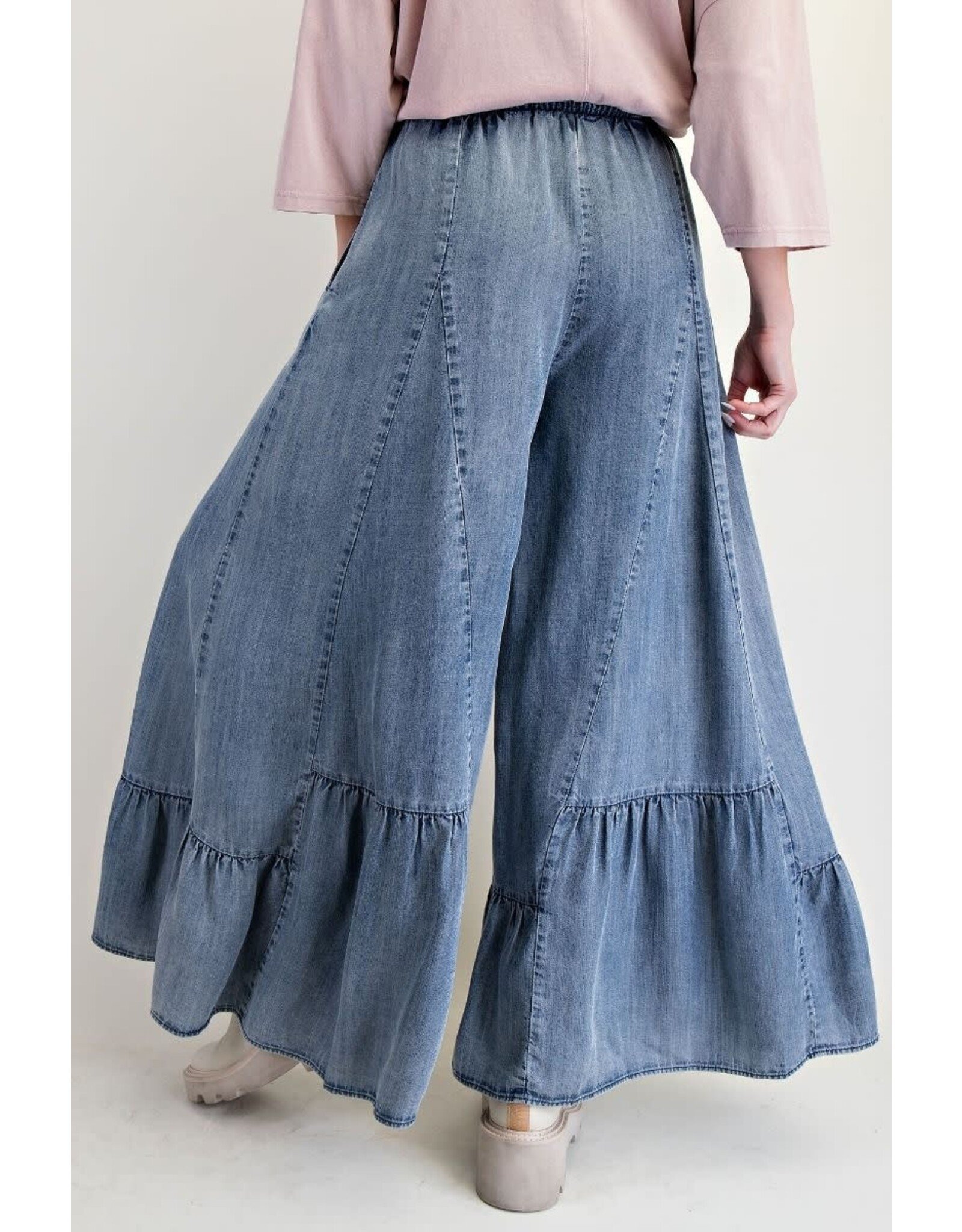 Reagan Rubble Denim Palazzo Pants