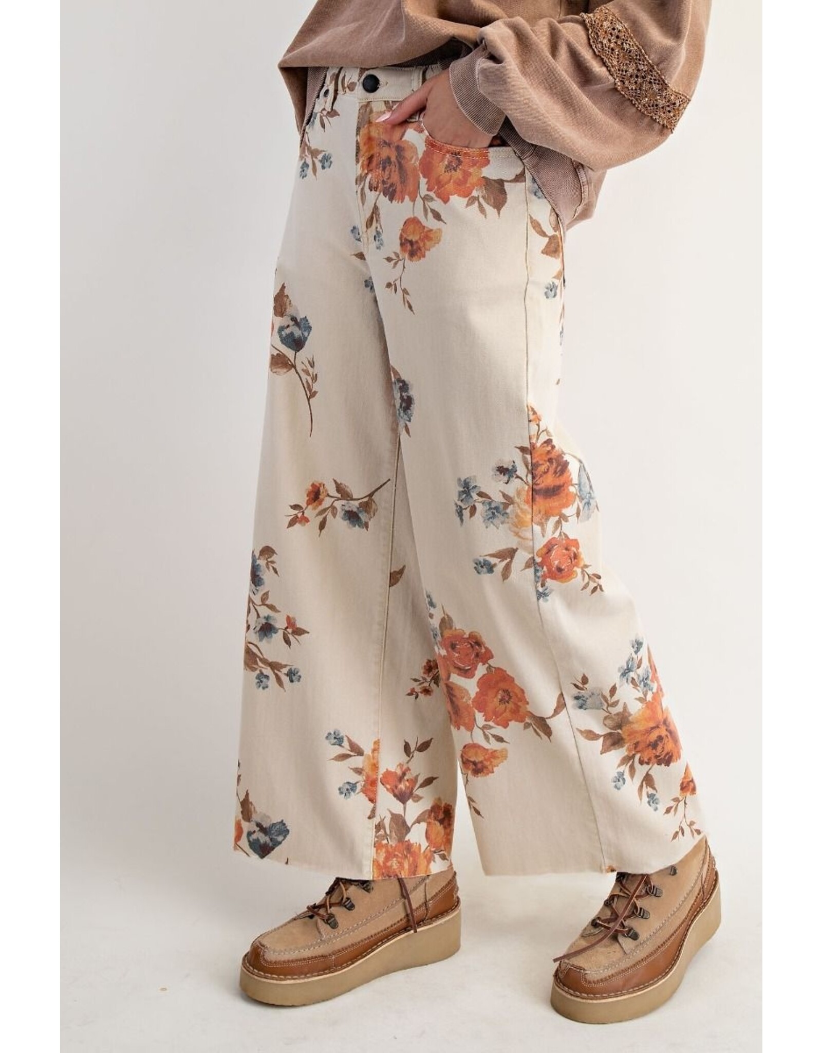 Finley Floral Print Stretch Jeans