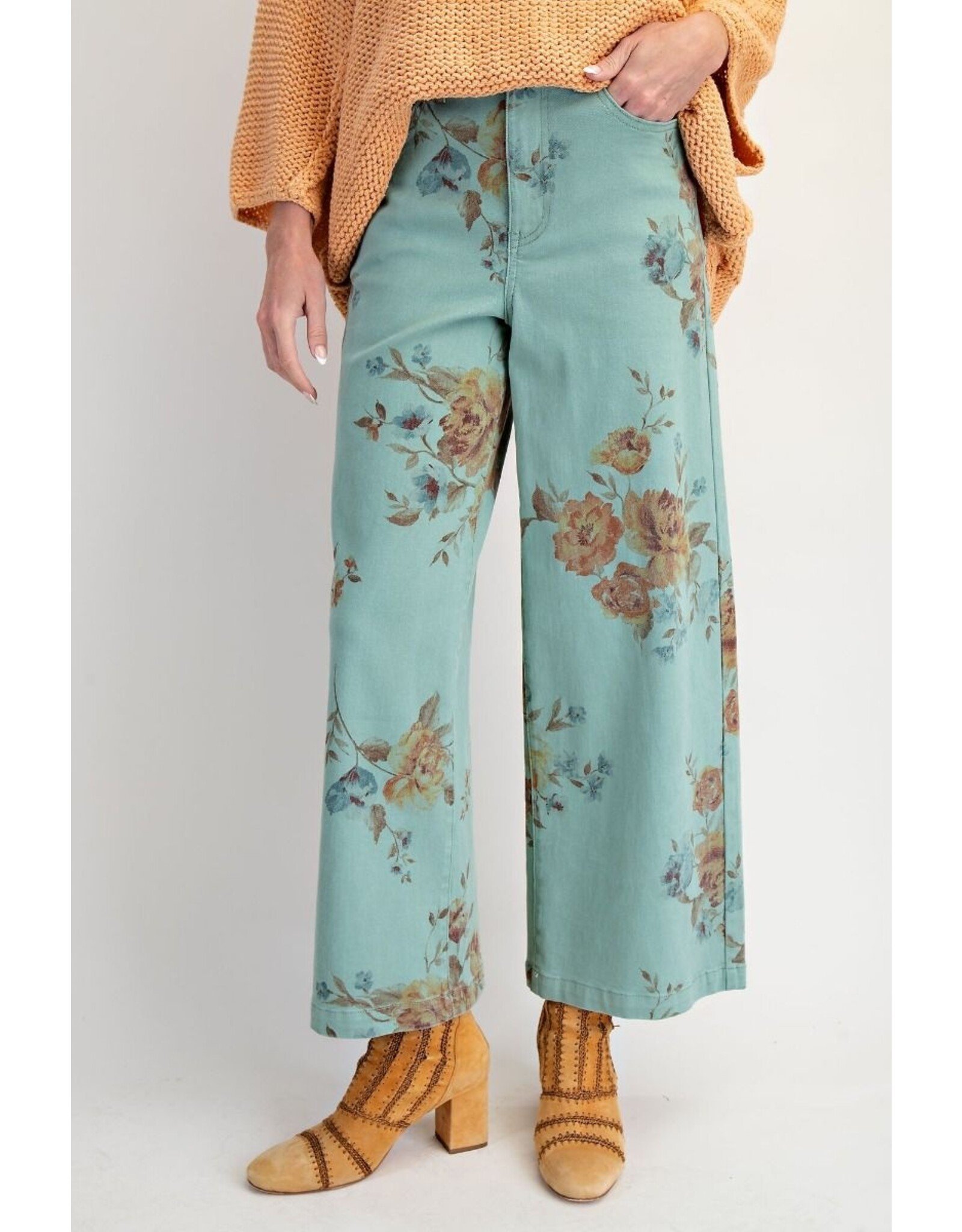 Finley Floral Print Stretch Jeans