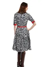 Dizzy Lizzie Mrs. Maisel Dress with Black Zebras
