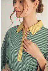 Helena Stripe Midi Dress