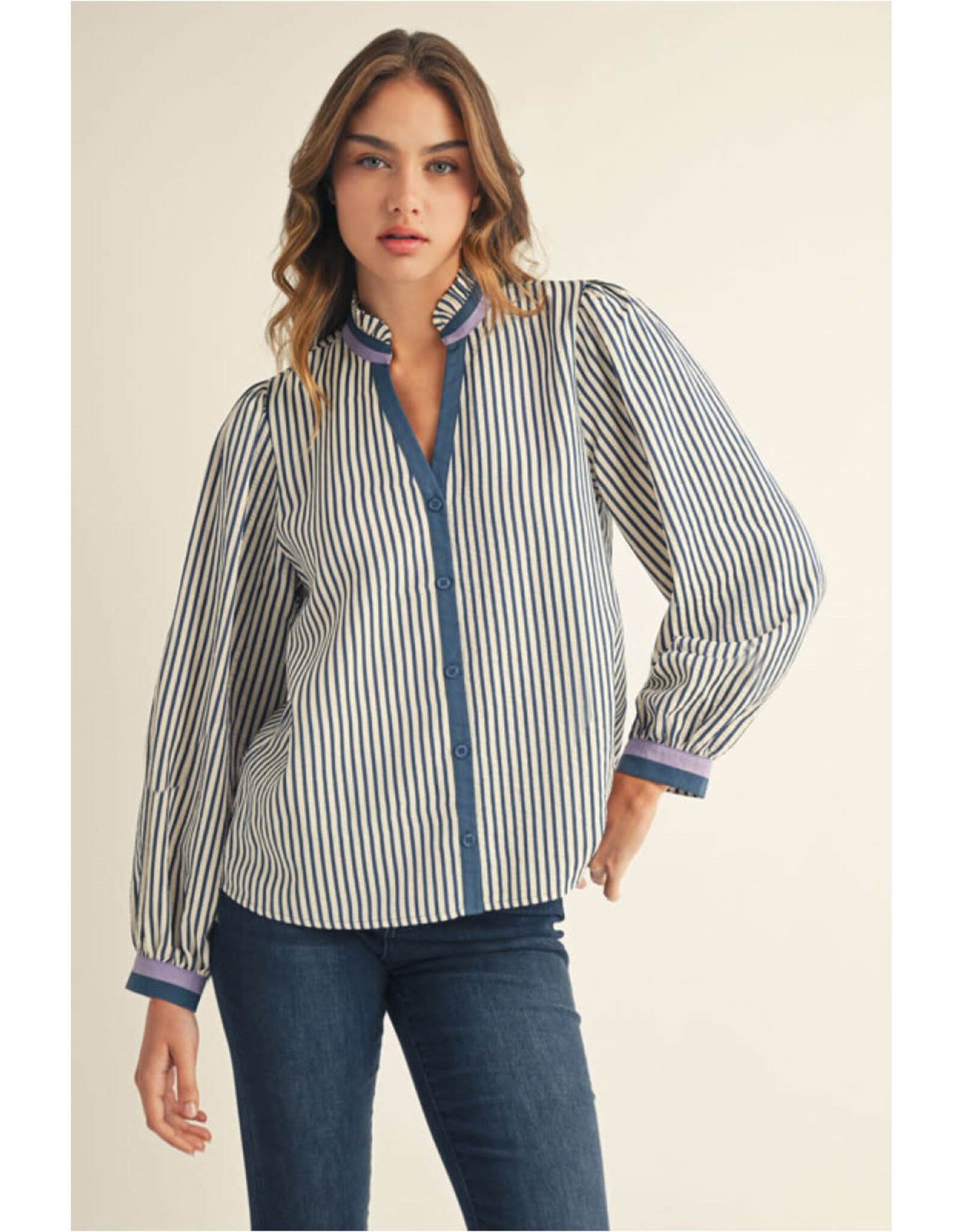 Mary Long Sleeve Stripe Top