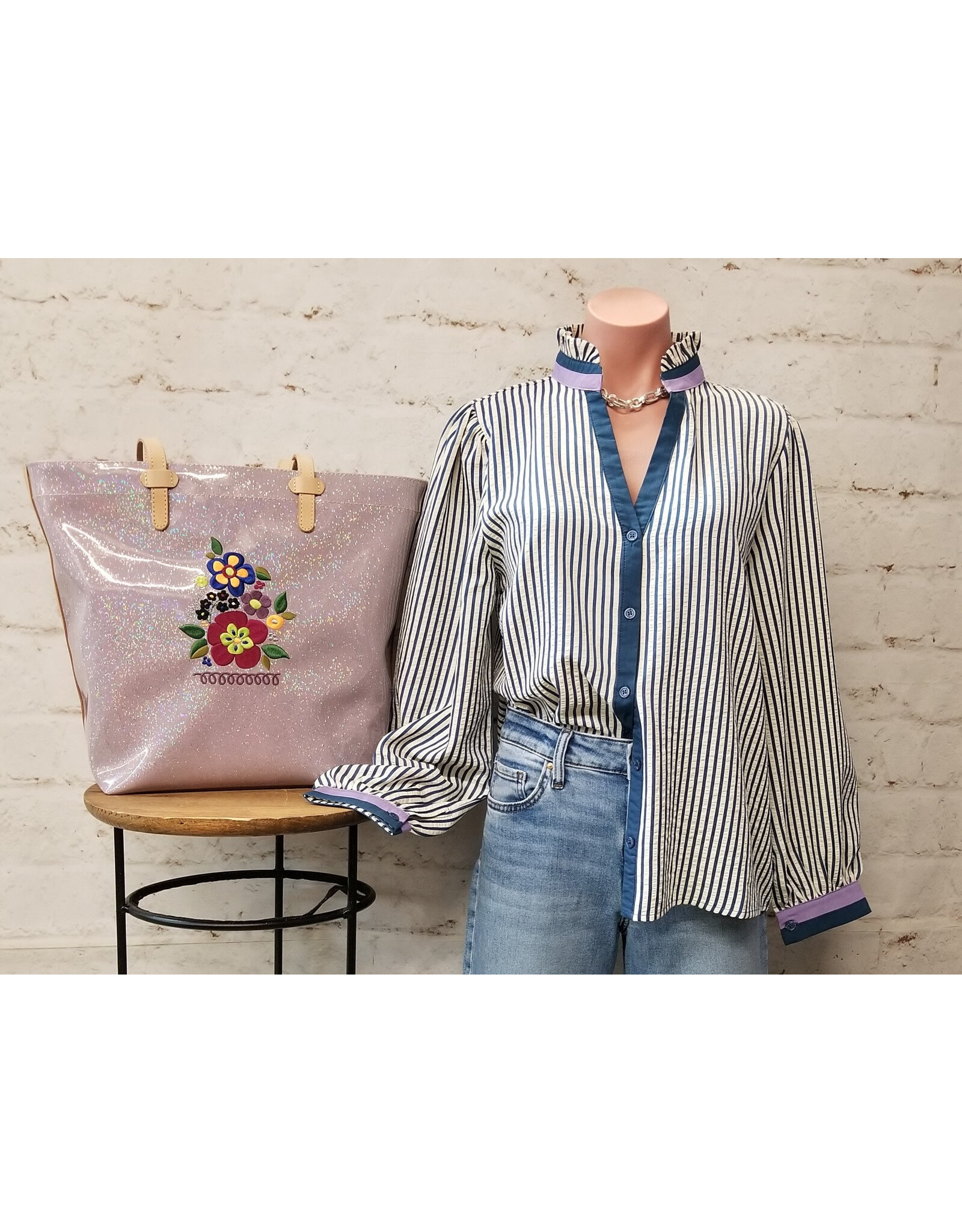 Mary Long Sleeve Stripe Top