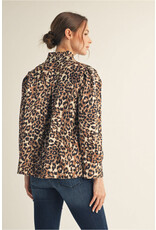 Landy Leopard Top Black Trim