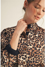 Landy Leopard Top Black Trim