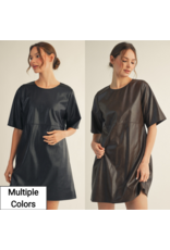 Laia Leatherette Mini Dress