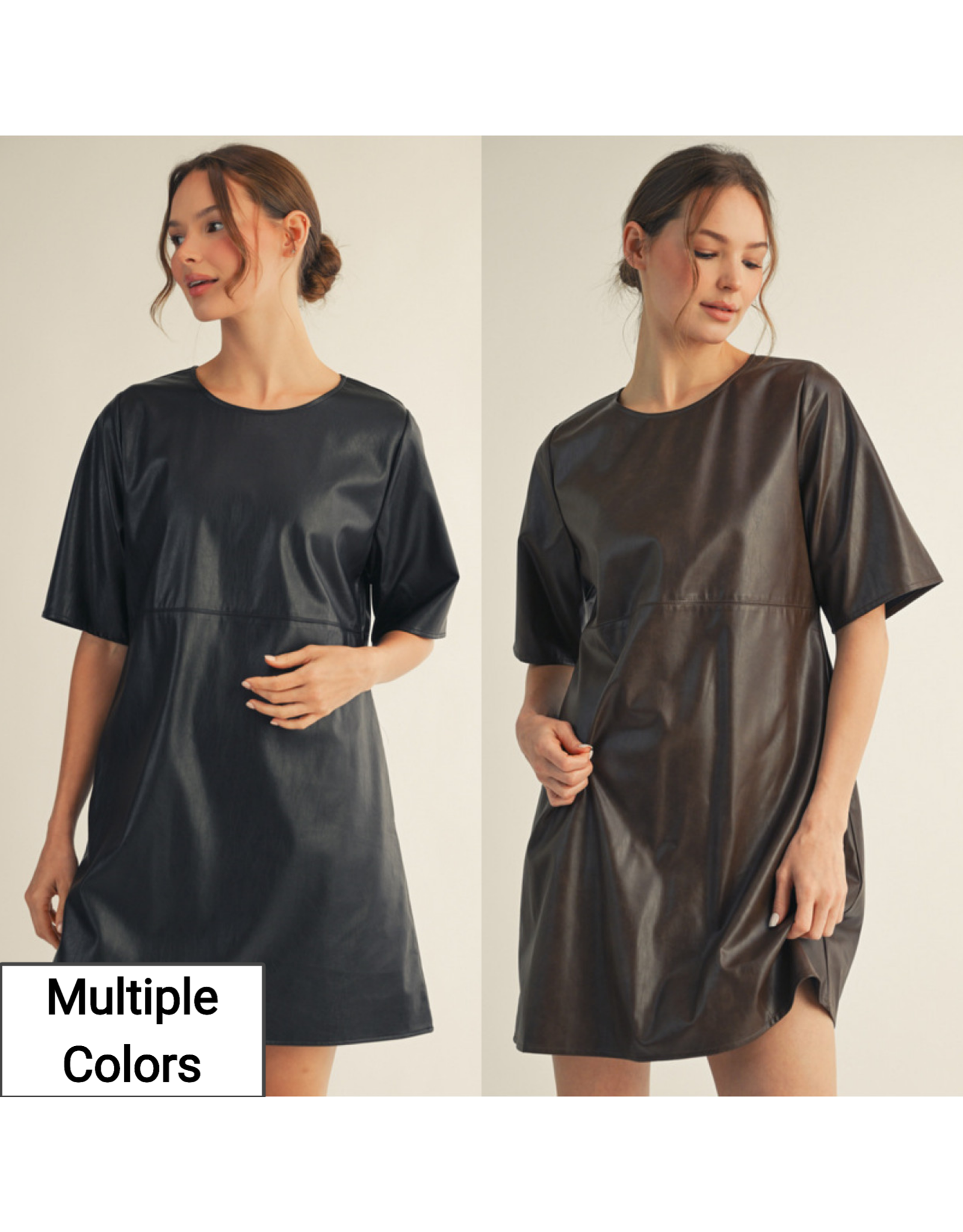 Laia Leatherette Mini Dress