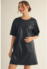 Laia Leatherette Mini Dress