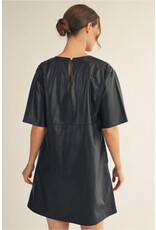 Laia Leatherette Mini Dress