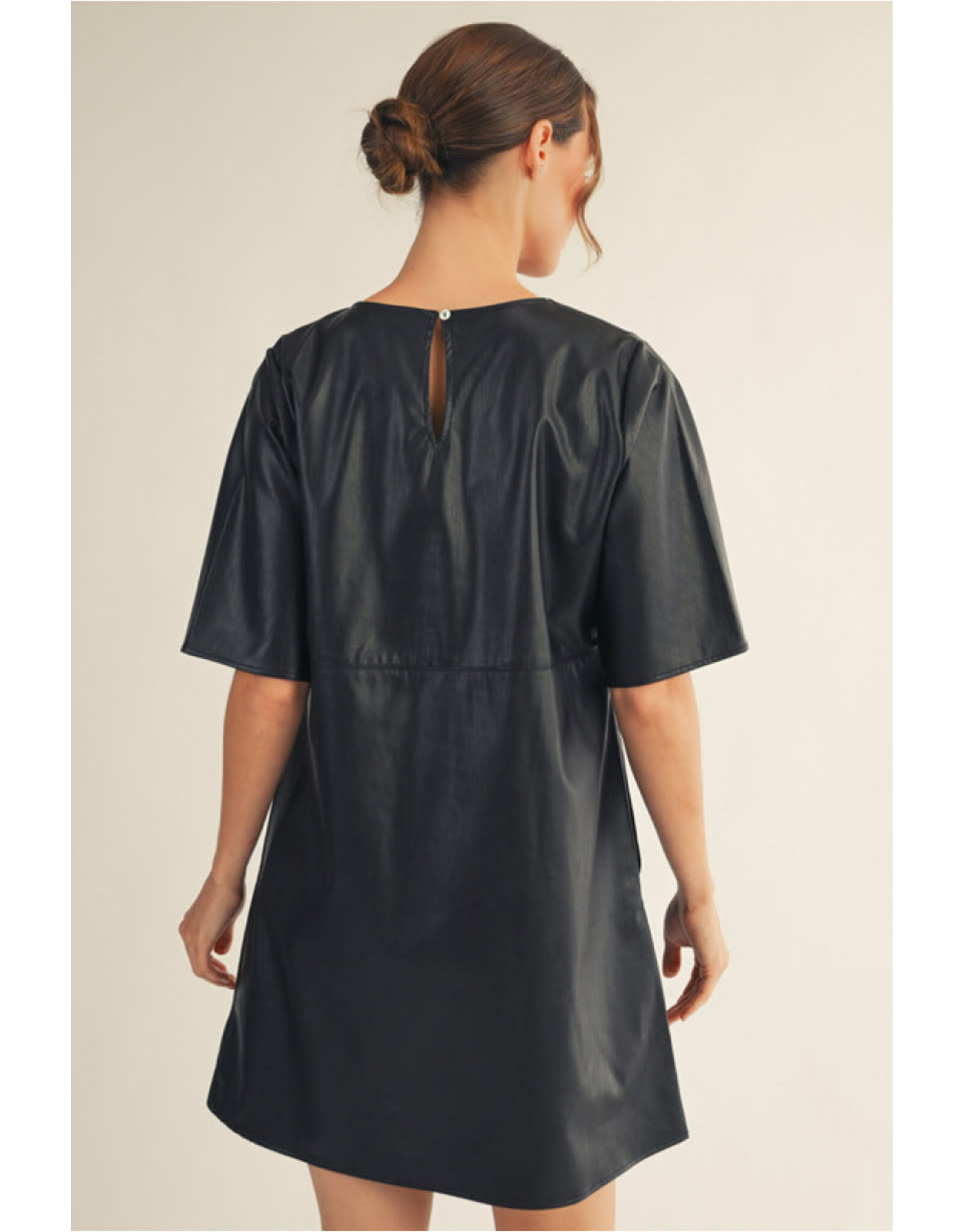 Laia Leatherette Mini Dress