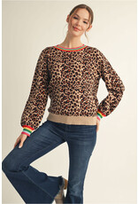 Leesa Leopard Sweater Top