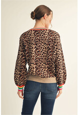 Leesa Leopard Sweater Top