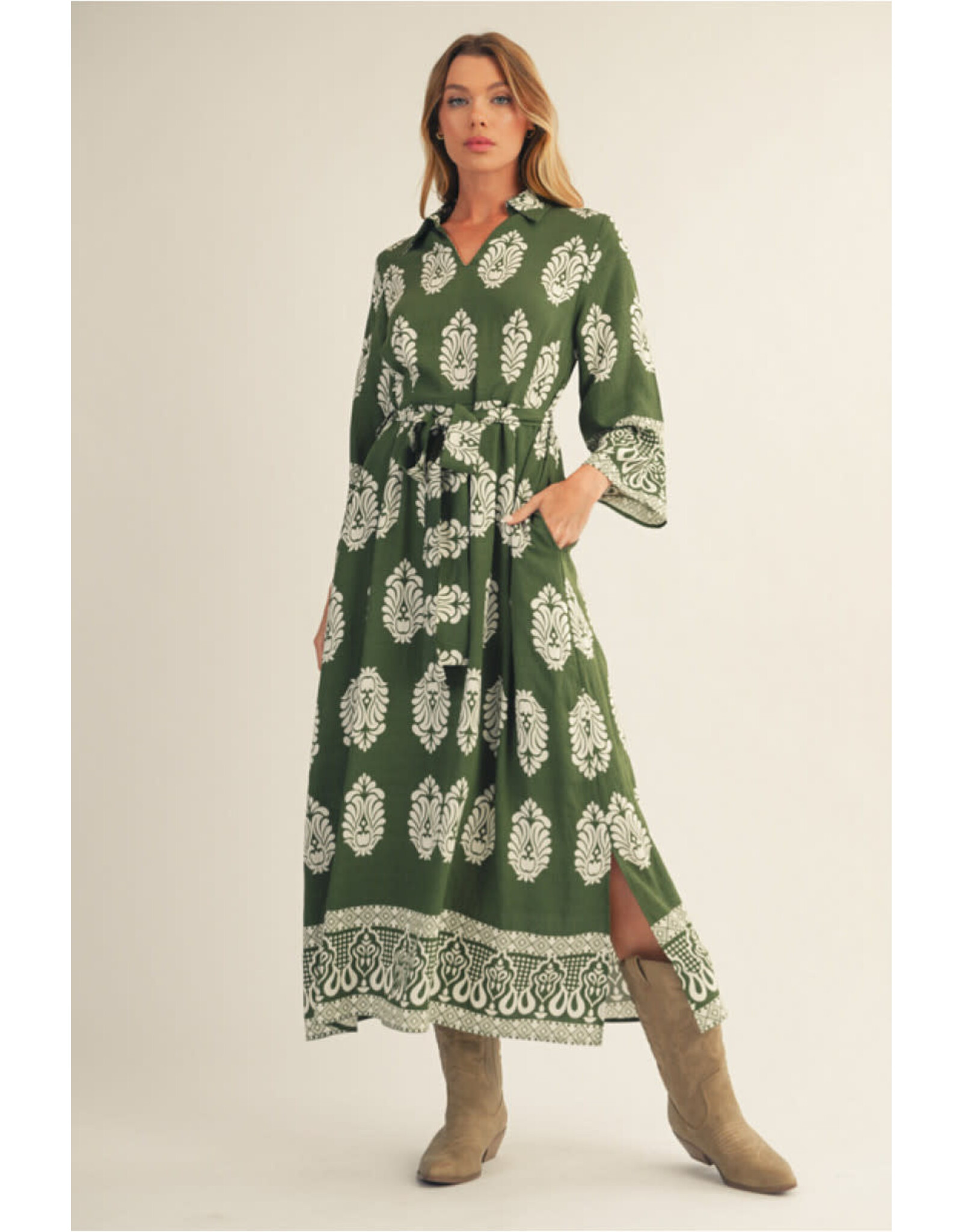 Adelaide Block Print Dress
