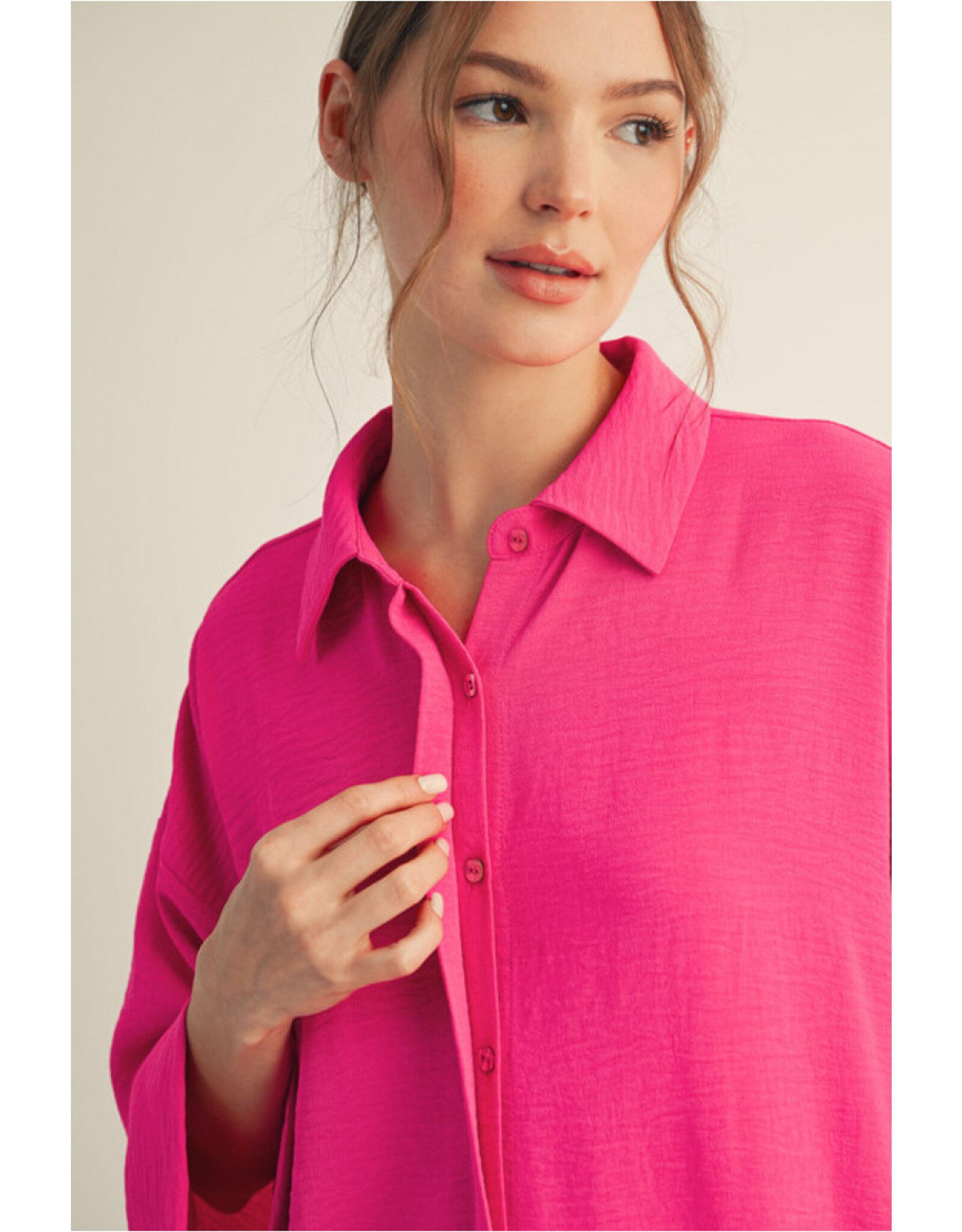 Melody 3/4 Sleeve Button Down Top