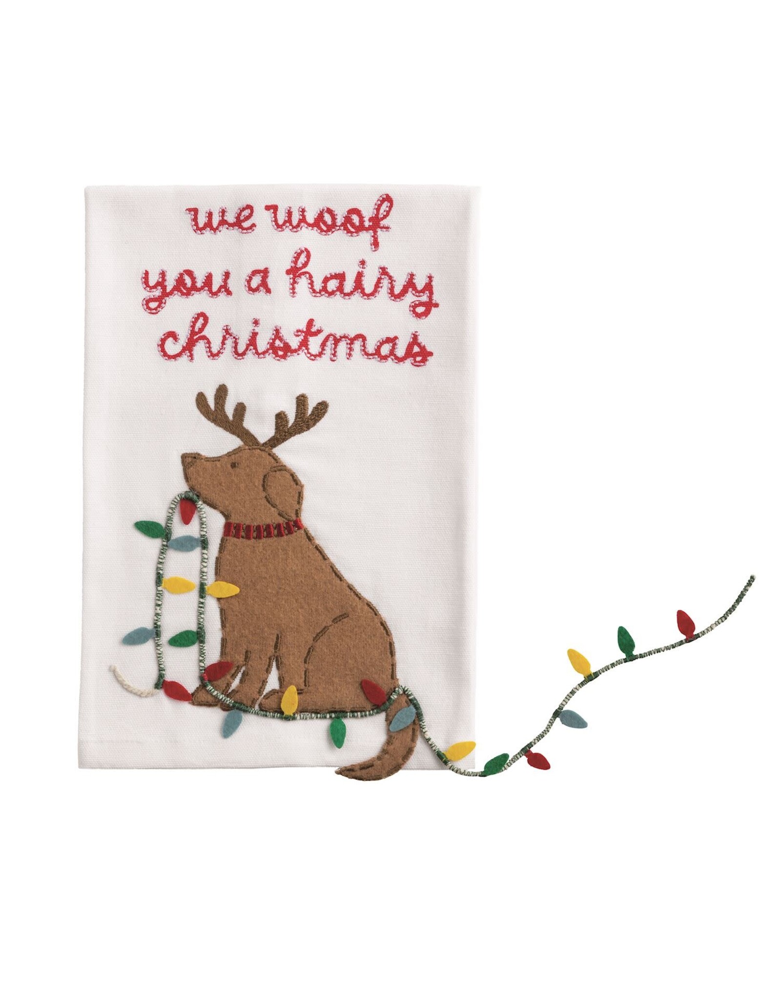 Hairy Christmas Pet Dangle Towel