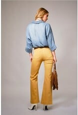 Hi-Low Pearl Chambray Top
