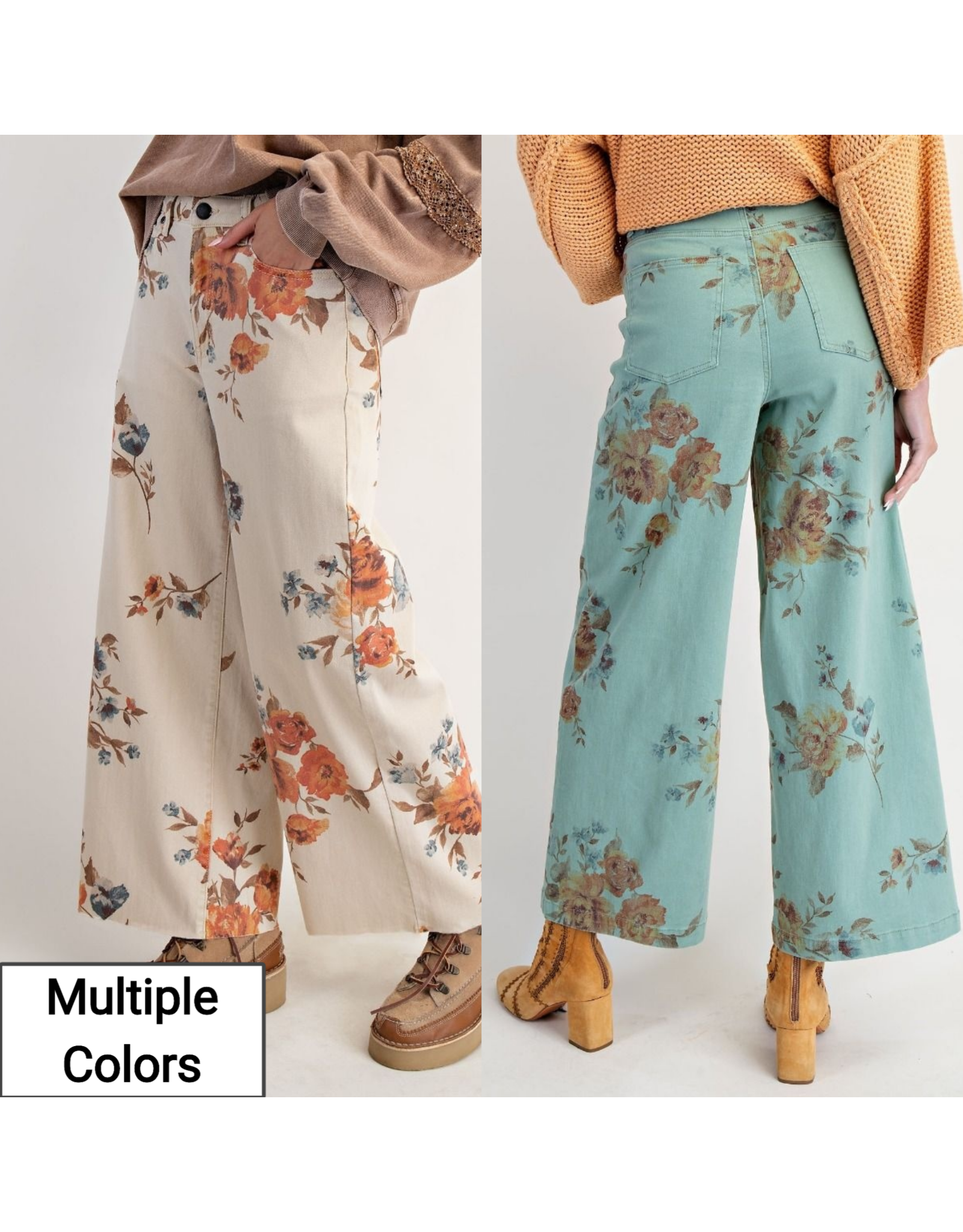 Finley Floral Print Stretch Jeans