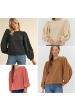 Gabby Puff Sleeve Sweatshirt