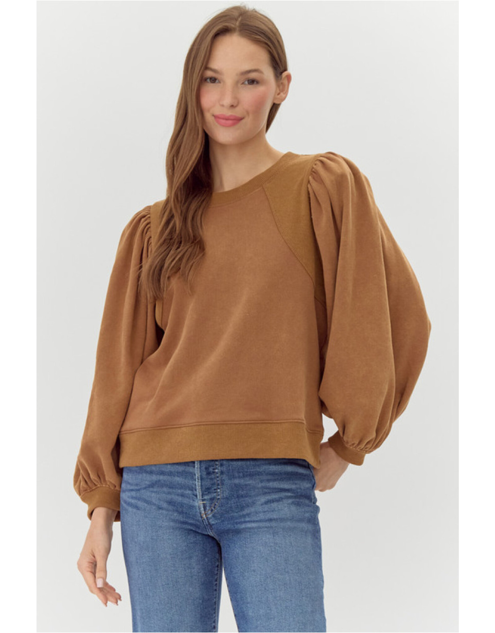 Gabby Puff Sleeve Sweatshirt