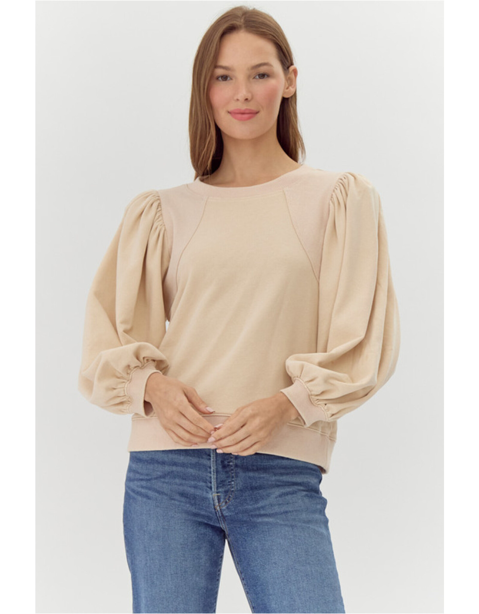 Gabby Puff Sleeve Sweatshirt