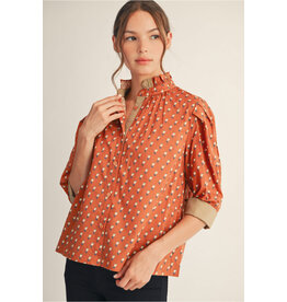 Tinsley Floral 3/4 Sleeve Top