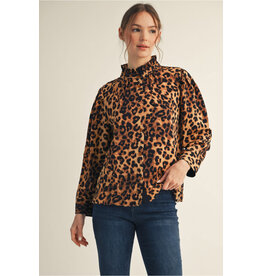 Mina Leopard Print Top