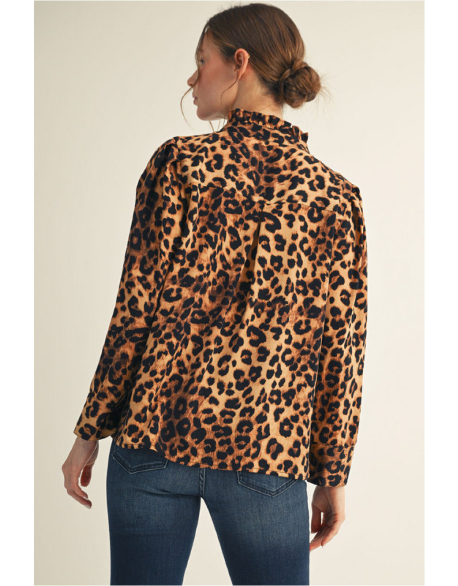 Mina Leopard Print Top