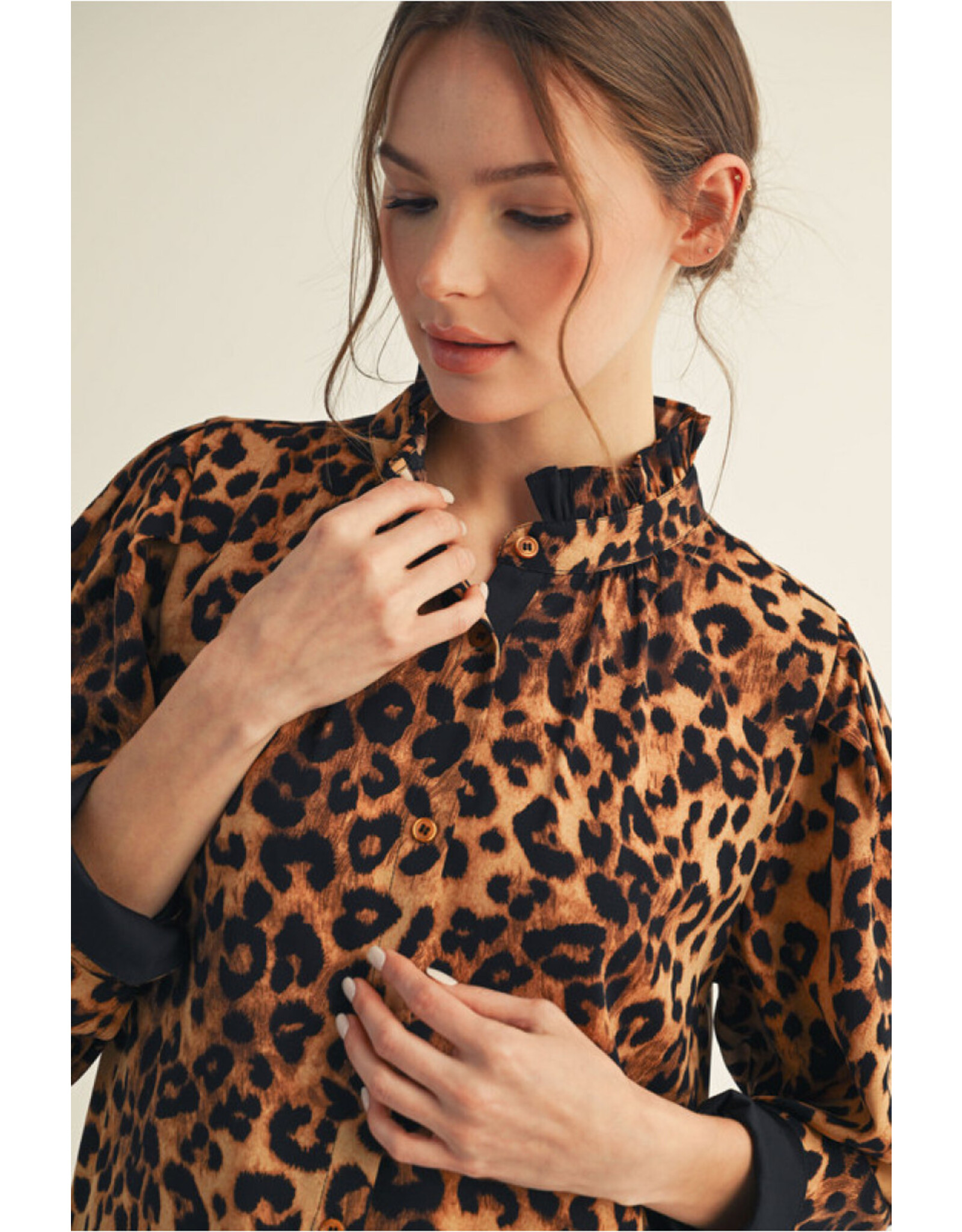 Mina Leopard Print Top