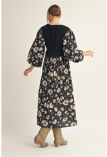 Midnight Meadow Midi Dress