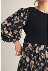 Midnight Meadow Midi Dress
