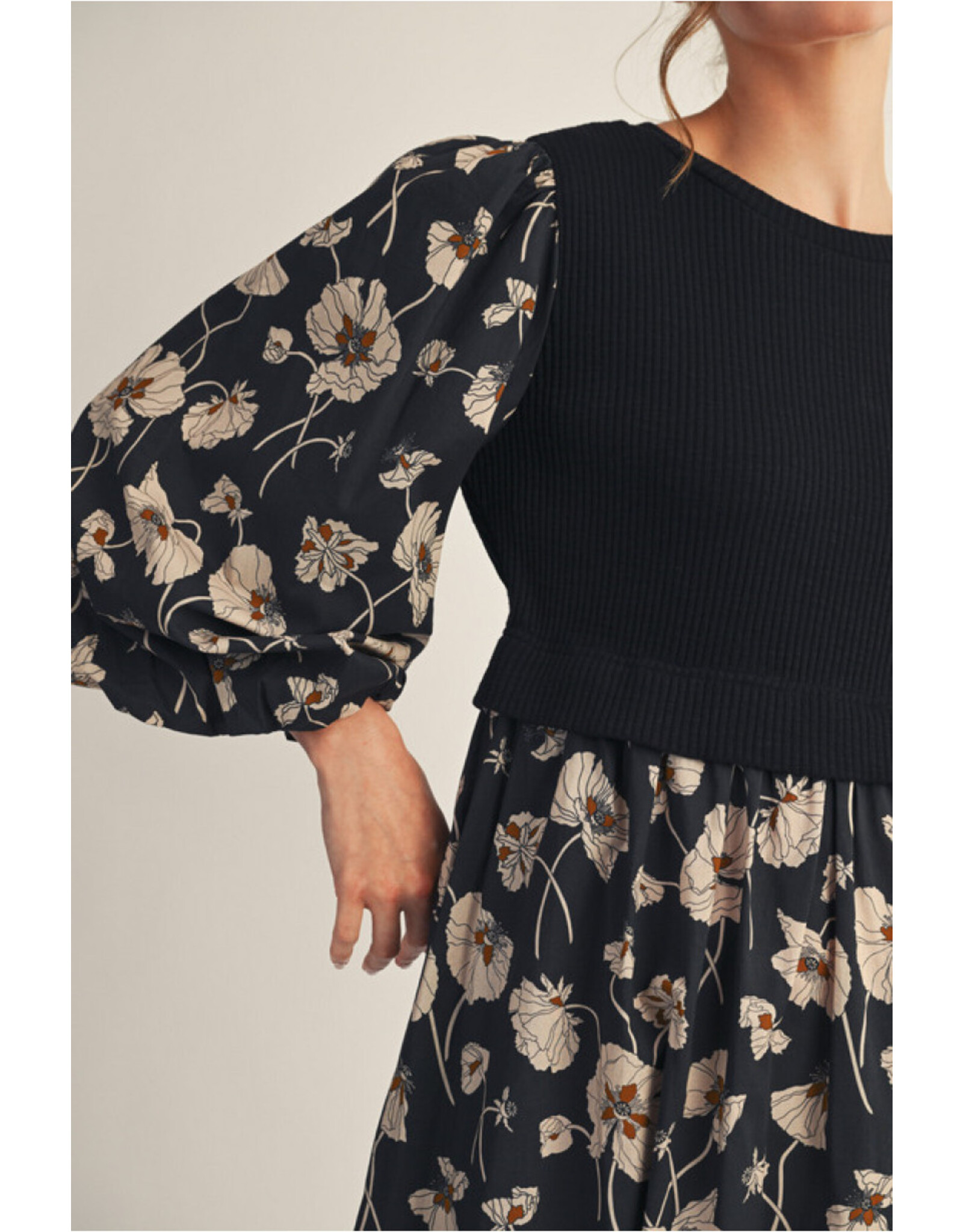 Midnight Meadow Midi Dress
