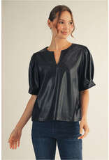 Brielle Leatherette Top