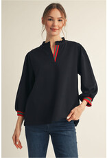 Guccish 3/4 Sleeves Solid Top Guccish 3/4 Sleeves Solid Top